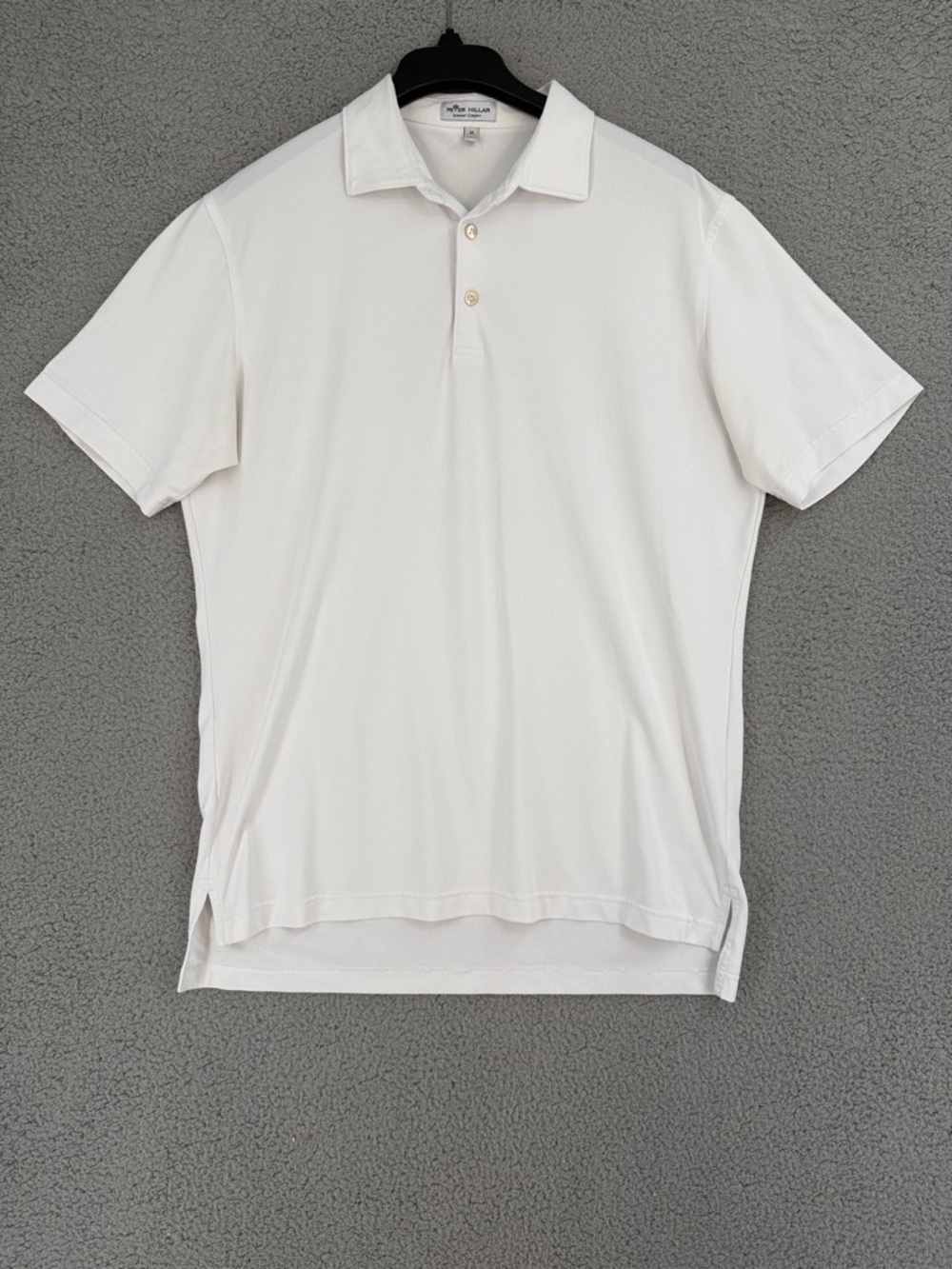 Peter Millar Summer Comfort white Short Sleeve Golf Polo shirt Pullover Stretch
